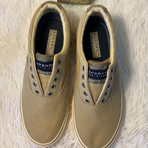 Sperry Salt Wash Sz 7.5 Chino Sneakers - Picture 3 of 14